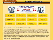 Tablet Screenshot of legalfakes.com